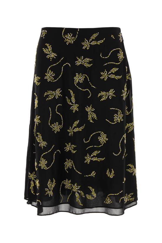 25SS 16알링턴 미디 스커트 SMD155SS25 01 NERO CITRINE