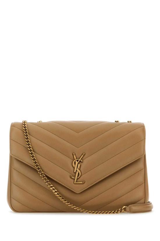 26SS 생로랑 루루 라지 마틀라세 램스킨 숄더백 803541AAEAX 2357 Camel