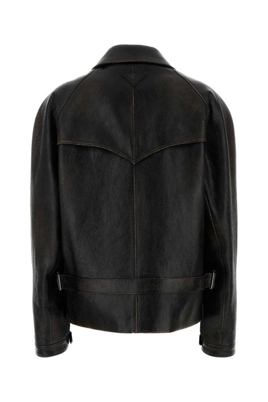 26SS 프라다 가죽 자켓 58A261SOOO18OL F0002 Black - PRADA