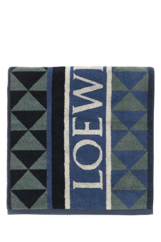 25SS 로에베 머플러/스카프 TSF2HM3X01 NAVBLUMUL Printed