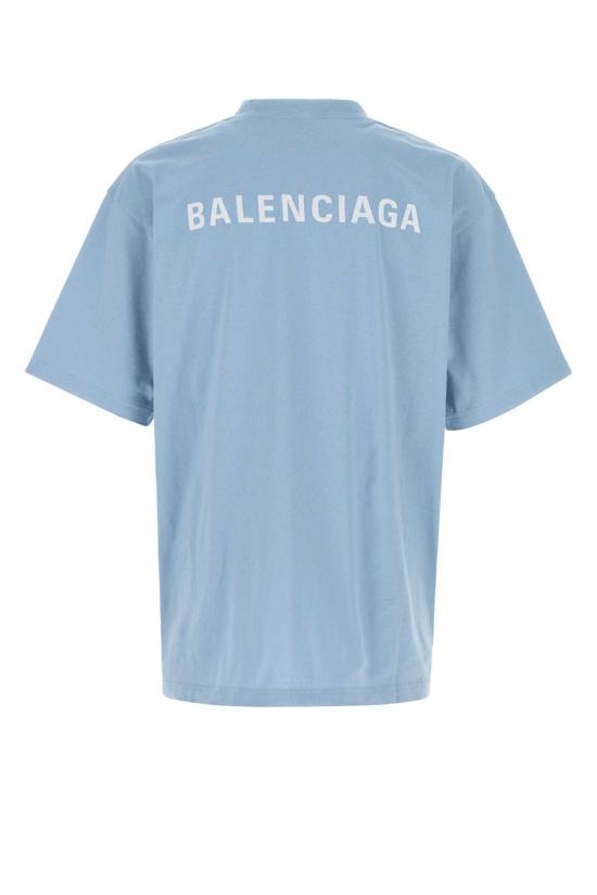 26SS 발렌시아가 반팔 티셔츠 764235TTVJ1 4773 Light Blue - BALENCIAGA
