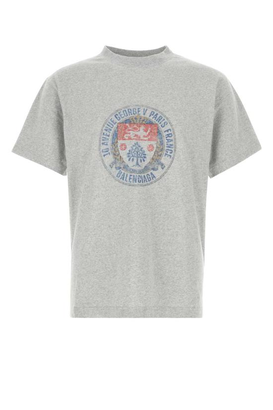 26SS 발렌시아가 반팔 티셔츠 850261TTVV3 1302 Grey