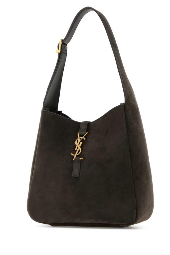 26SS 생로랑 LE 5 A 7 서플 스웨이드 스몰 8505331U80W 1997 Grey - SAINT LAURENT