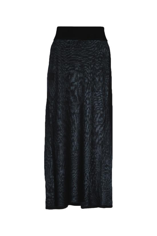 25FW 토템 롱 스커트 253WRB0304YA0079 001 Black - TOTEME