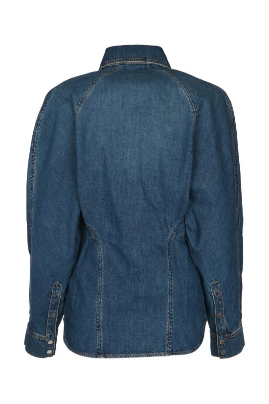 25FW 알라이아 셔츠 AA9C0988D004B 505 BLEUMINERAL - ALAIA