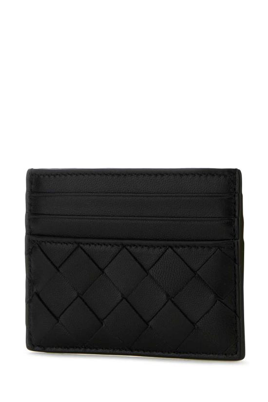 26SS 보테가베네타 인트레치아토 크레딧 카드 케이스 796324VCPP3 8425 Black - BOTTEGA VENETA