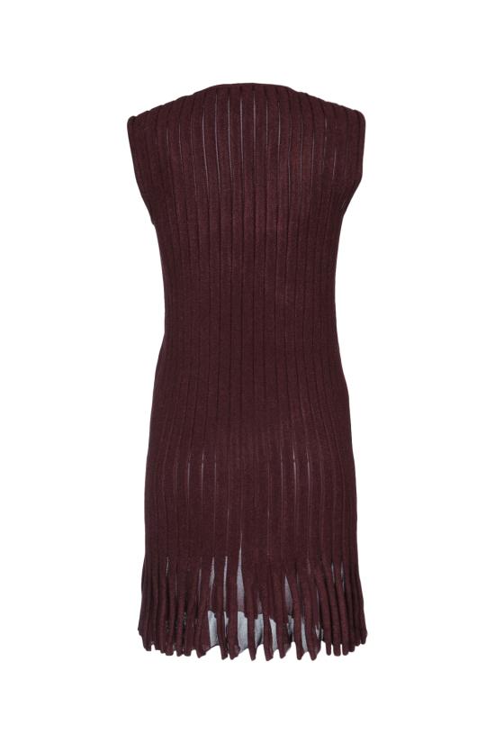 25FW 알라이아 숏 원피스 AA9R2715K084B 413 AUBERGINE - ALAIA