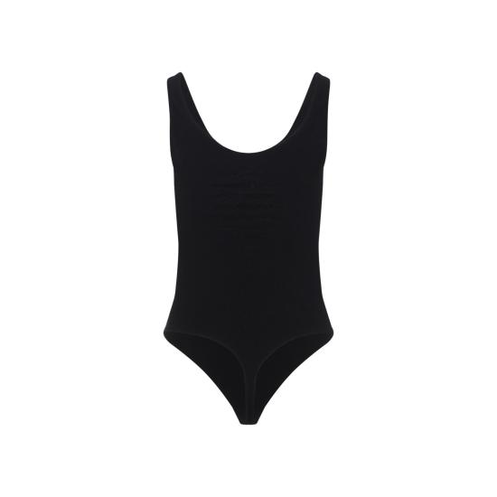 26SS 월포드 바디수트 티셔츠 79342 7005 BLACK - WOLFORD