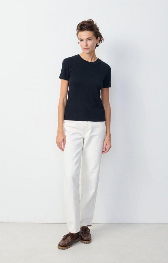  아메리칸 빈티지 반팔 티셔츠 소노마 티셔츠 블랙 - AMERICAN VINTAGE