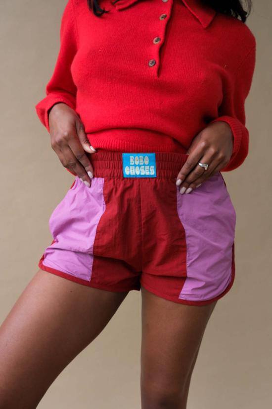  [키즈] 보보쇼즈 쇼츠/버뮤다 키즈 보보 초스 컬러 블록 스포티 쇼츠 레드/핑크
