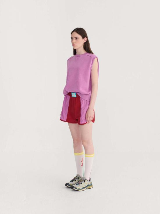  [키즈] 보보쇼즈 쇼츠/버뮤다 키즈 보보 초스 컬러 블록 스포티 쇼츠 레드/핑크 - BOBO CHOSES