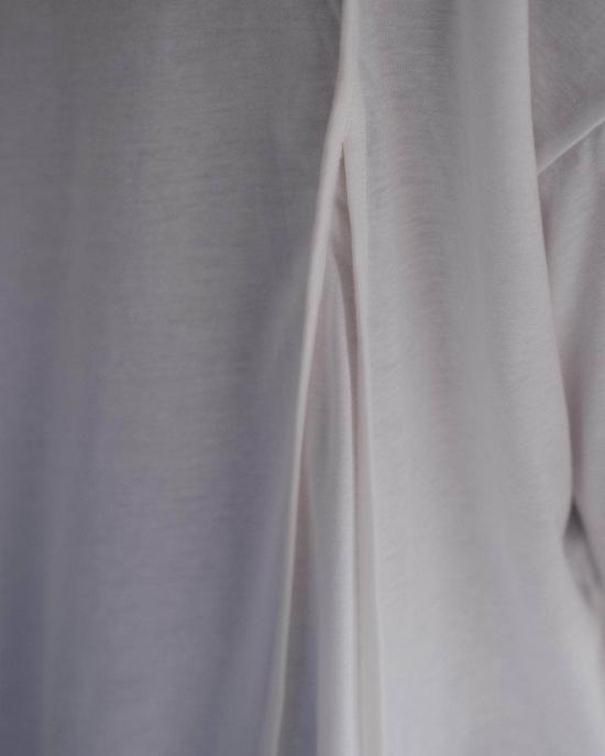  베이스레인지 반팔 티셔츠 멀 티셔츠 오프 화이트 - BASERANGE