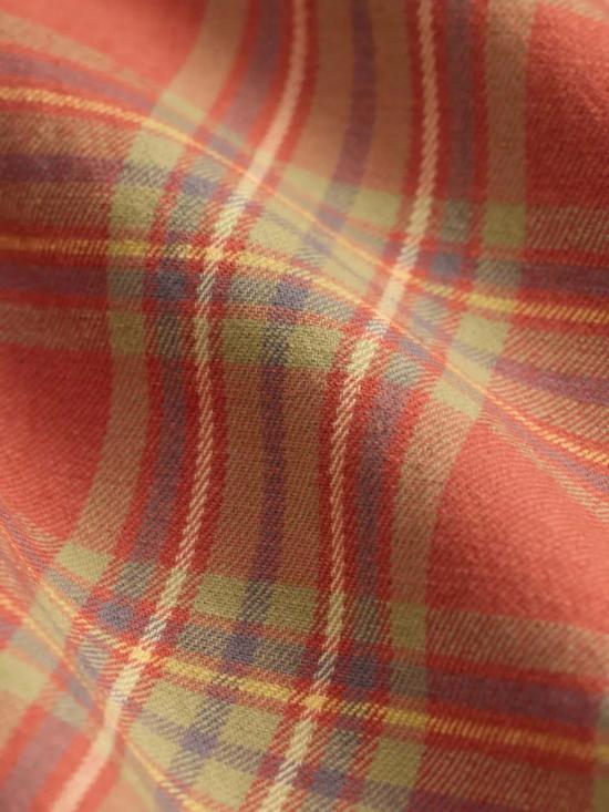  더블알엘 긴팔 셔츠 Rrl 체크무늬 트윌 작업 셔츠 레드 - RRL