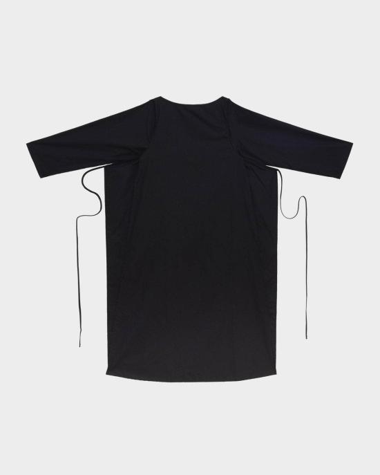  베이스레인지 롱 원피스 덱티 긴팔 드레스 블랙 - BASERANGE