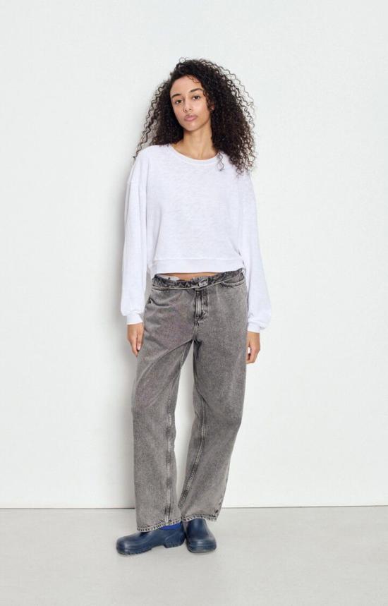  아메리칸 빈티지 긴팔 티셔츠 소노마  화이트 - AMERICAN VINTAGE