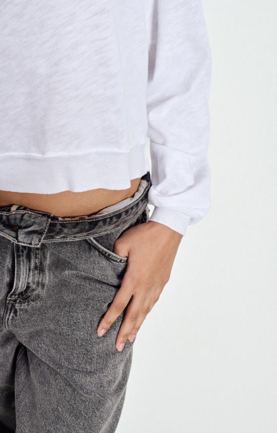  아메리칸 빈티지 긴팔 티셔츠 소노마  화이트 - AMERICAN VINTAGE