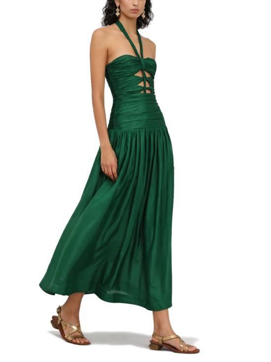 26FW 짐머만 롱 원피스 6181DRS263 EME GREEN - ZIMMERMANN