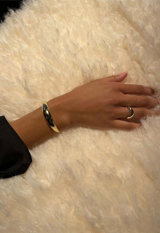  더 엔케이씨 스토어 반지 NKC 스토어 골드 웨이브 링