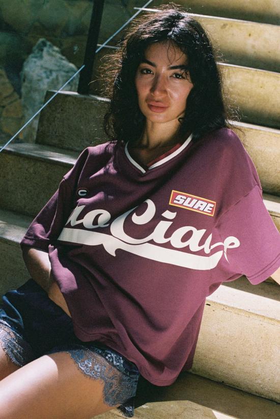  CIAO CIAO 긴팔 티셔츠 Ciao Ciao Enzo 스포츠 저지  버건디 - OTHER BRANDS