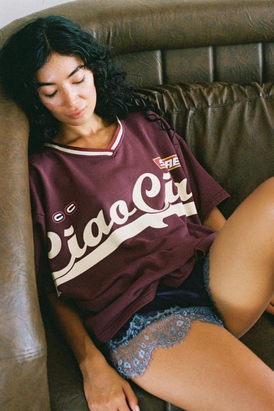  CIAO CIAO 긴팔 티셔츠 Ciao Ciao Enzo 스포츠 저지  버건디 - OTHER BRANDS