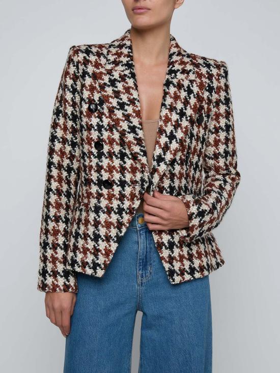  라장스 수트 자켓 마리 더블 브레스티드 블레이저