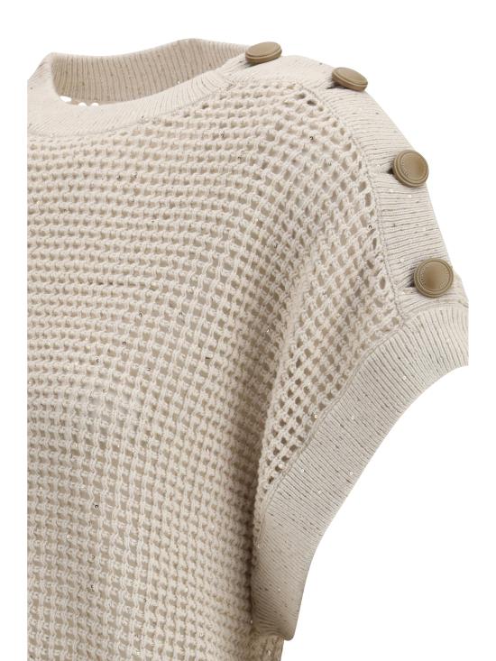 26SS 브루넬로 쿠치넬리 스웨터 MDV762100 CJ430 BEIGE - BRUNELLO CUCINELLI