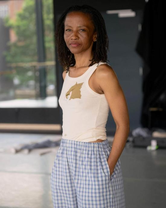  베이스레인지 팔라초 팬츠 클로드  블루 체크 - BASERANGE