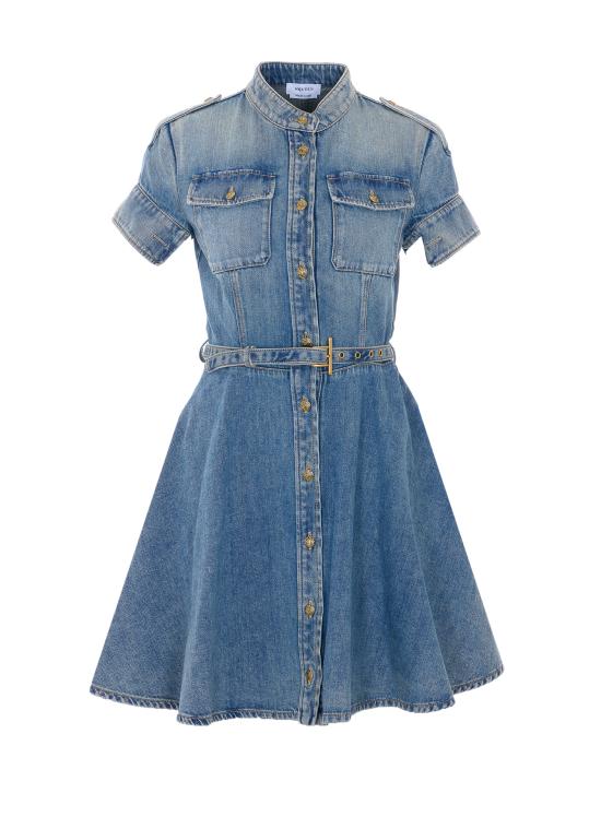 26SS 알렉산더 맥퀸 미디 원피스 857116 QMAD14383 Blue