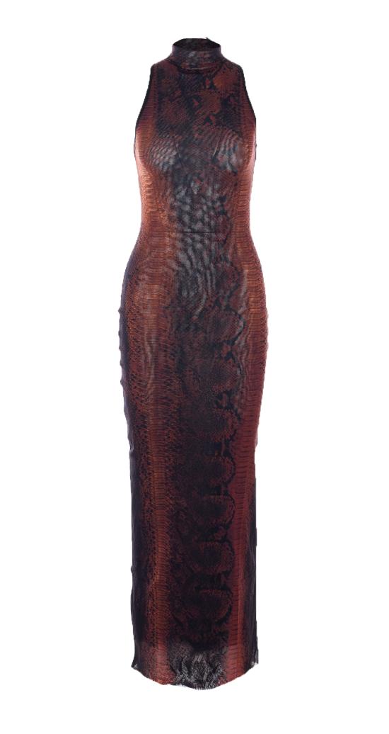 26SS 장 폴 고티에 미디 원피스 DR109 M012P6000 Brown