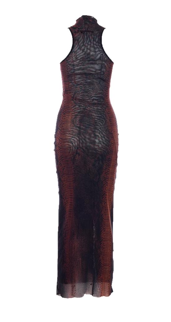 26SS 장 폴 고티에 미디 원피스 DR109 M012P6000 Brown - JEAN PAUL GAULTIER