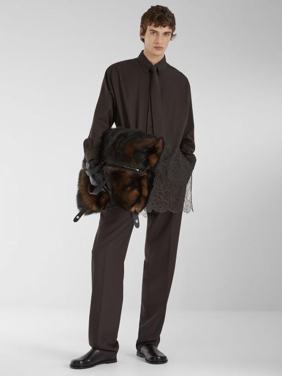 25FW 펜디 긴팔 셔츠 FS1332AVK1 F0DHP Black - FENDI