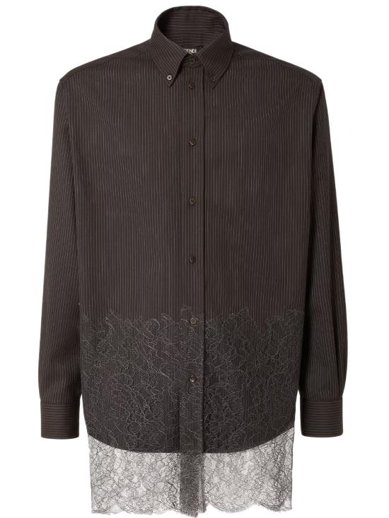 25FW 펜디 긴팔 셔츠 FS1332AVK1 F0DHP Black