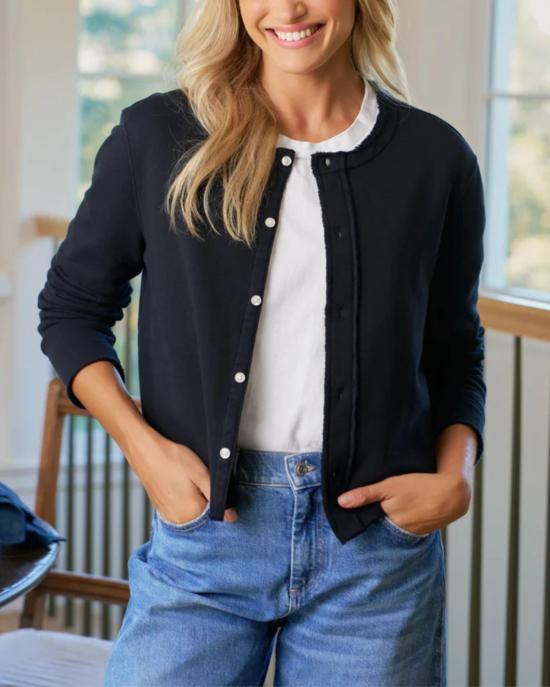  프랭크 앤 에일린 가디건 프랭크 & 아일린 재키 스웨트셔츠 카디건 영국 해군 - FRANK & EILEEN