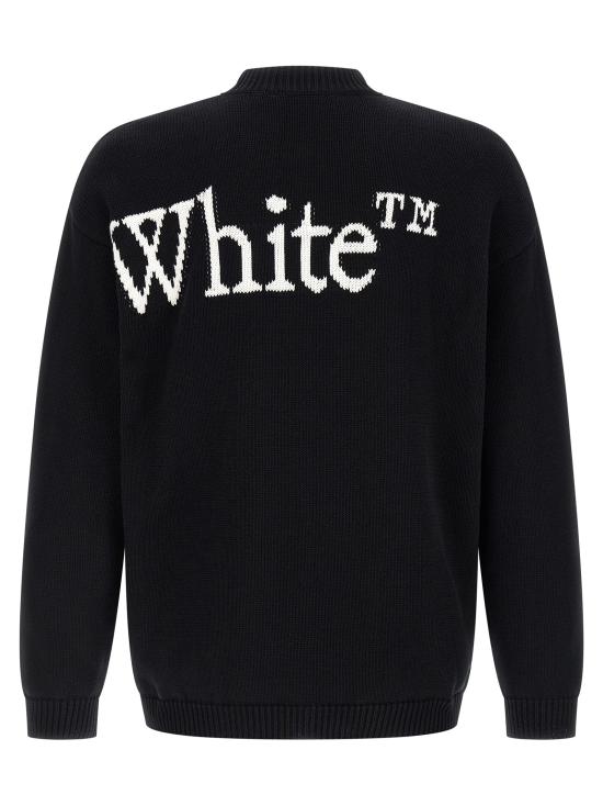 26SS 오프화이트 스웨터 OMHE20QS26KNI00100010001 White Black - OFF WHITE