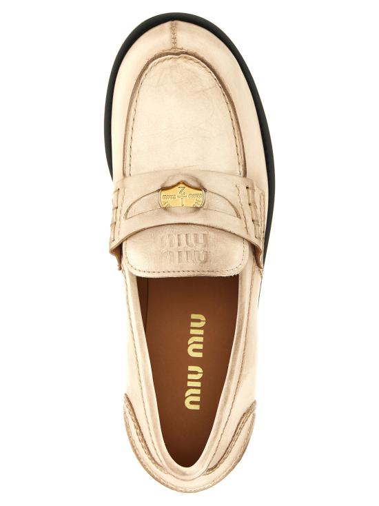 26SS 미우미우 로퍼 5D773DF020537F0304 White - MIU MIU