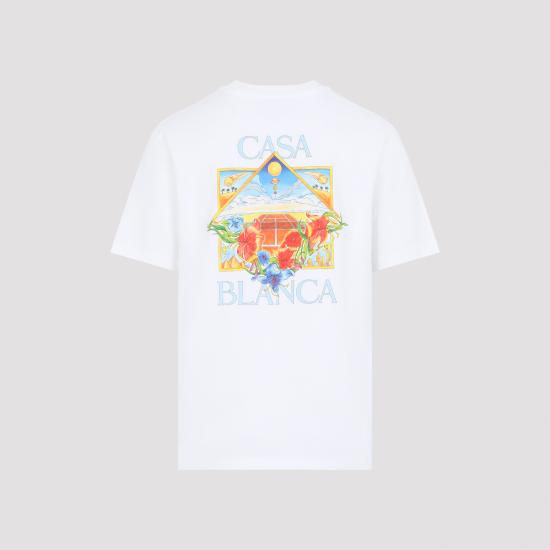 26SS 카사블랑카 반팔 티셔츠 MSS26JTS00113 WHITE - CASABLANCA