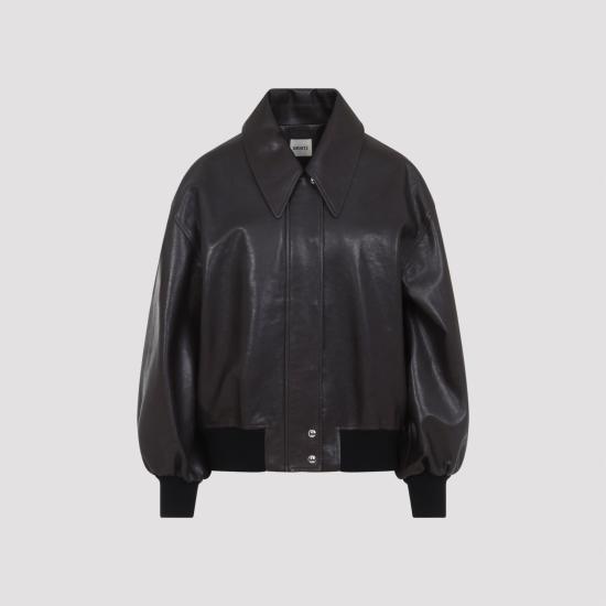 26SS 케이트 가죽 자켓 6166729 L729 950 DARK BROWN - KHAITE