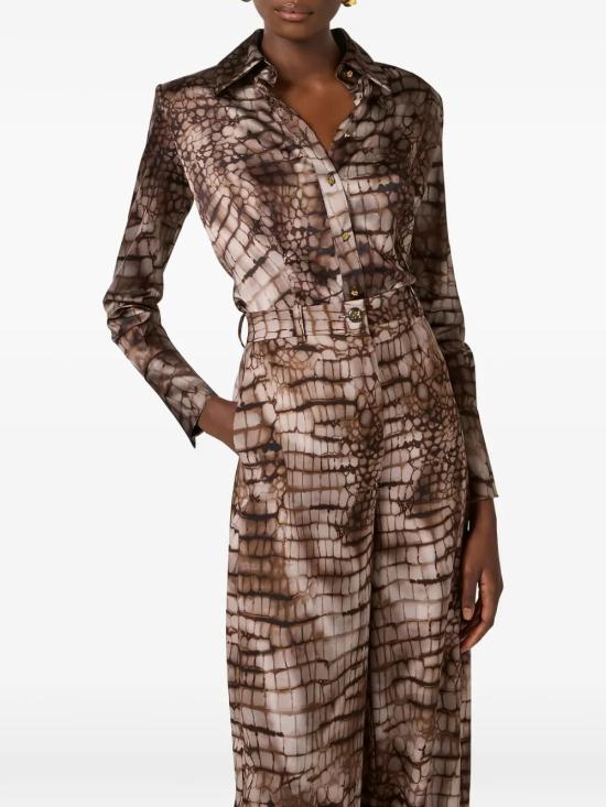 26SS 엘리자베타프랜치 셔츠 CA13161E2 644 CACAO - ELISABETTA FRANCHI