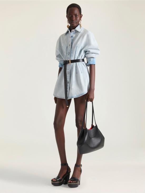 26SS 지방시 미디 원피스 BW22QS517P 452 LIGHT BLUE - GIVENCHY