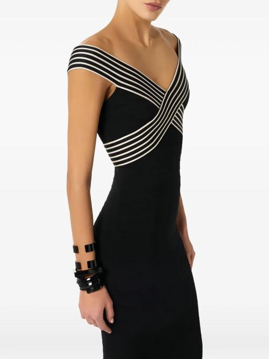 26SS 엘리자베타프랜치 롱 원피스 AM75S61E2 685 NERO BURRO - ELISABETTA FRANCHI