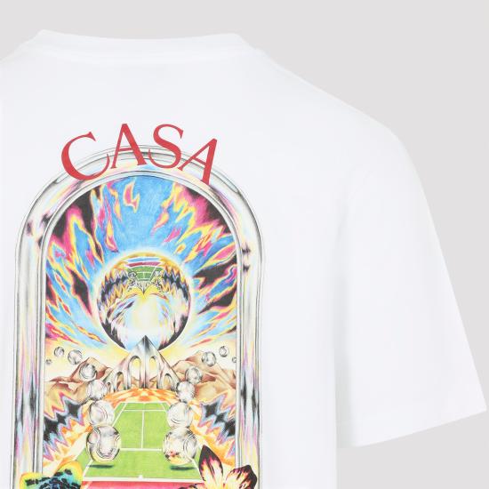 26SS 카사블랑카 반팔 티셔츠 MSS26JTS00115 WHITE - CASABLANCA