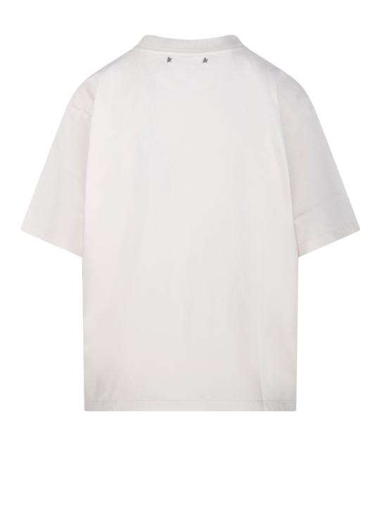 26SS 골든구스 반팔 티셔츠 GWP01874 P002372 11560 HERITAGE WHITE - GOLDEN GOOSE