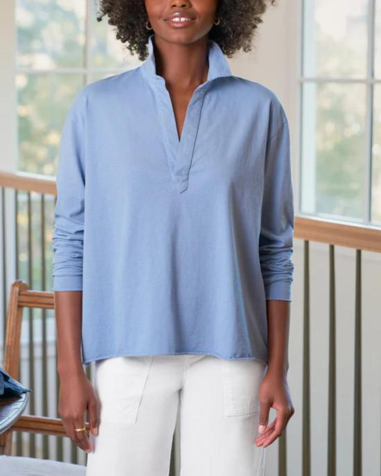  프랭크 앤 에일린 긴팔 티셔츠 프랭크 & 아일린 패트릭 포포버 헨리 탑 포그 - FRANK & EILEEN