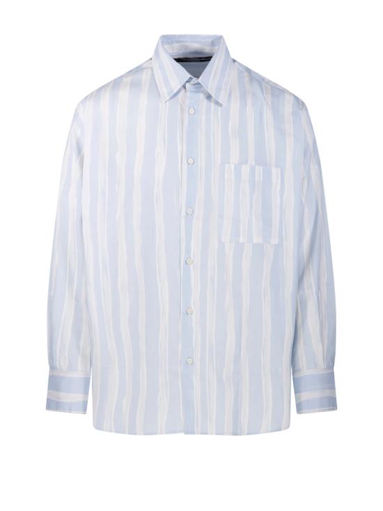 26SS 자크뮈스 긴팔 셔츠 SHM00605AW00691 3GT BLUE BEIGE GOUACHE PRINT