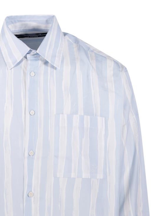 26SS 자크뮈스 긴팔 셔츠 SHM00605AW00691 3GT BLUE BEIGE GOUACHE PRINT - JACQUEMUS