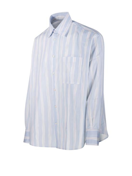 26SS 자크뮈스 긴팔 셔츠 SHM00605AW00691 3GT BLUE BEIGE GOUACHE PRINT - JACQUEMUS