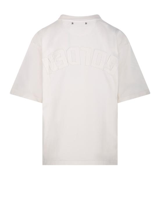 26SS 골든구스 반팔 티셔츠 GWP01874 P001576 11560 HERITAGE WHITE - GOLDEN GOOSE