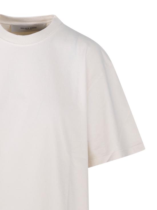 26SS 골든구스 반팔 티셔츠 GWP01874 P001576 11560 HERITAGE WHITE - GOLDEN GOOSE