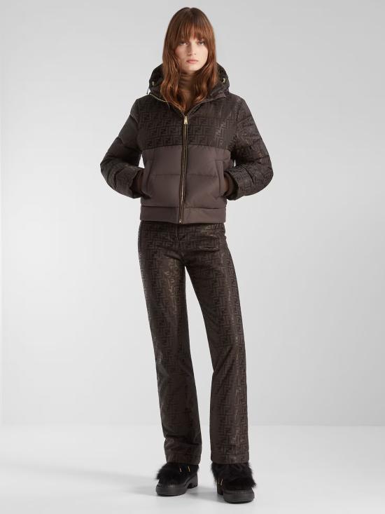 25FW 펜디 가죽 팬츠 FAB403AT91 F1T6H Brown - FENDI