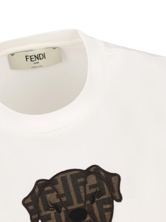 26SS 펜디 반팔 티셔츠 FS7254 AW94F08QQ White - FENDI